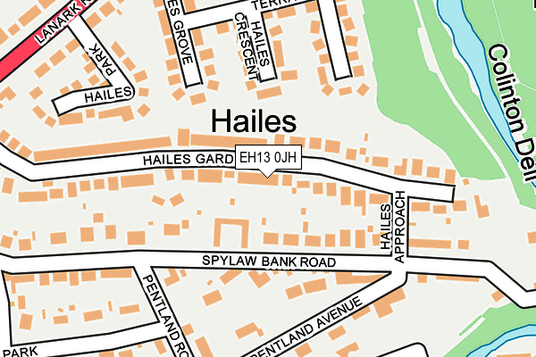 EH13 0JH map - OS OpenMap – Local (Ordnance Survey) EH13 0JH map - OS OpenMap – Local (Ordnance Survey)