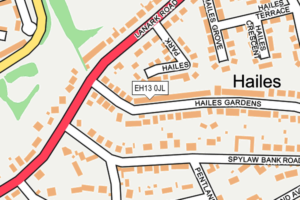 EH13 0JL map - OS OpenMap – Local (Ordnance Survey) EH13 0JL map - OS OpenMap – Local (Ordnance Survey)