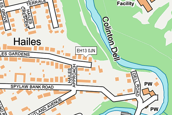 EH13 0JN map - OS OpenMap – Local (Ordnance Survey) EH13 0JN map - OS OpenMap – Local (Ordnance Survey)