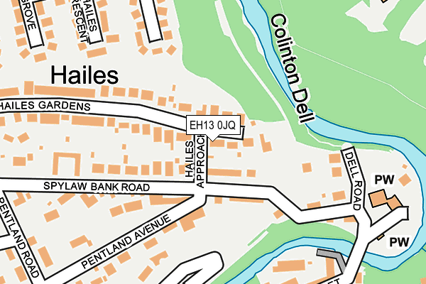 EH13 0JQ map - OS OpenMap – Local (Ordnance Survey) EH13 0JQ map - OS OpenMap – Local (Ordnance Survey)
