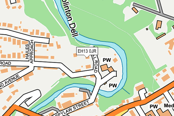 EH13 0JR map - OS OpenMap – Local (Ordnance Survey) EH13 0JR map - OS OpenMap – Local (Ordnance Survey)
