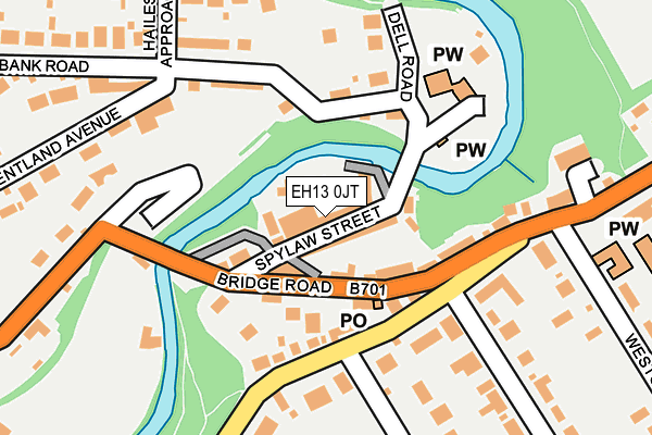EH13 0JT map - OS OpenMap – Local (Ordnance Survey) EH13 0JT map - OS OpenMap – Local (Ordnance Survey)