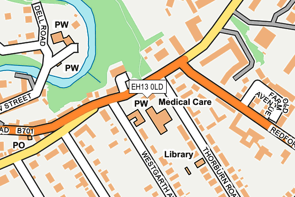 EH13 0LD map - OS OpenMap – Local (Ordnance Survey) EH13 0LD map - OS OpenMap – Local (Ordnance Survey)