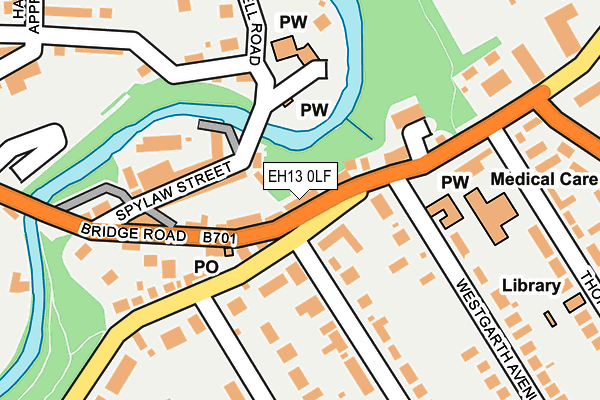 EH13 0LF map - OS OpenMap – Local (Ordnance Survey) EH13 0LF map - OS OpenMap – Local (Ordnance Survey)
