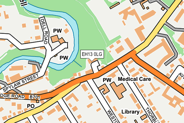EH13 0LG map - OS OpenMap – Local (Ordnance Survey) EH13 0LG map - OS OpenMap – Local (Ordnance Survey)