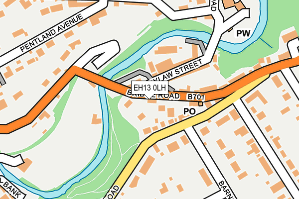 EH13 0LH map - OS OpenMap – Local (Ordnance Survey) EH13 0LH map - OS OpenMap – Local (Ordnance Survey)