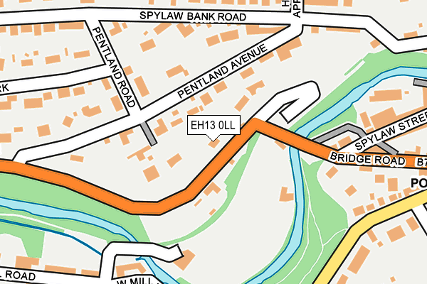 EH13 0LL map - OS OpenMap – Local (Ordnance Survey) EH13 0LL map - OS OpenMap – Local (Ordnance Survey)