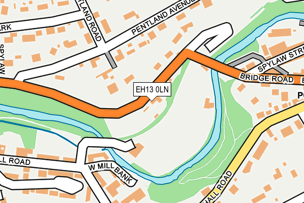 EH13 0LN map - OS OpenMap – Local (Ordnance Survey) EH13 0LN map - OS OpenMap – Local (Ordnance Survey)