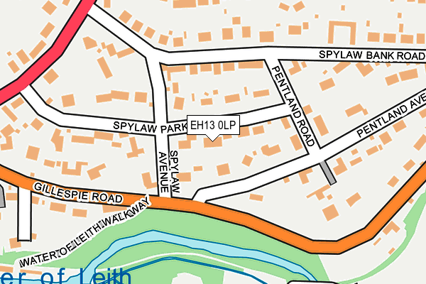 EH13 0LP map - OS OpenMap – Local (Ordnance Survey) EH13 0LP map - OS OpenMap – Local (Ordnance Survey)