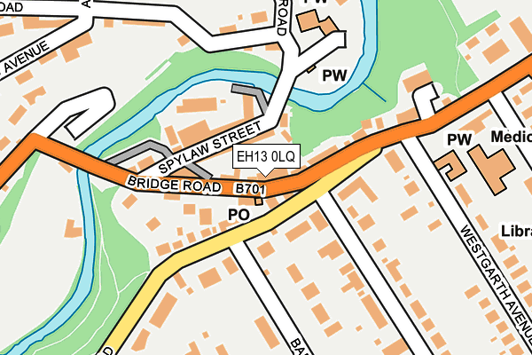 EH13 0LQ map - OS OpenMap – Local (Ordnance Survey) EH13 0LQ map - OS OpenMap – Local (Ordnance Survey)