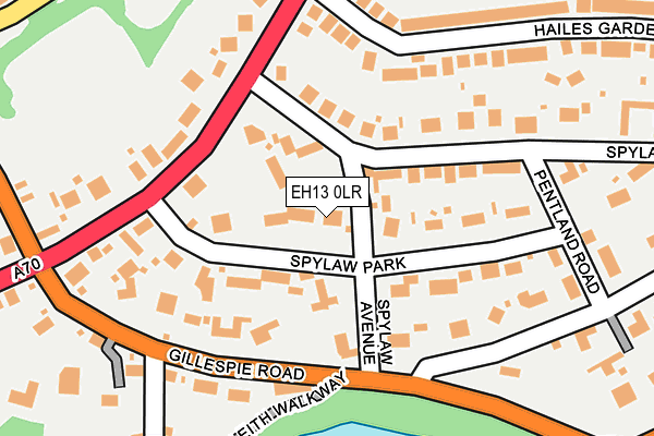 EH13 0LR map - OS OpenMap – Local (Ordnance Survey) EH13 0LR map - OS OpenMap – Local (Ordnance Survey)