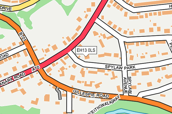EH13 0LS map - OS OpenMap – Local (Ordnance Survey) EH13 0LS map - OS OpenMap – Local (Ordnance Survey)