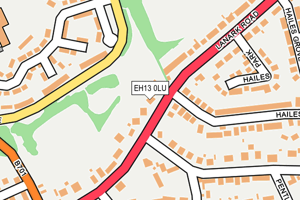 EH13 0LU map - OS OpenMap – Local (Ordnance Survey) EH13 0LU map - OS OpenMap – Local (Ordnance Survey)