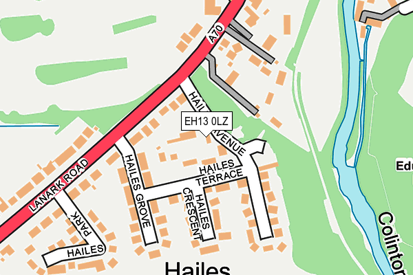 EH13 0LZ map - OS OpenMap – Local (Ordnance Survey) EH13 0LZ map - OS OpenMap – Local (Ordnance Survey)