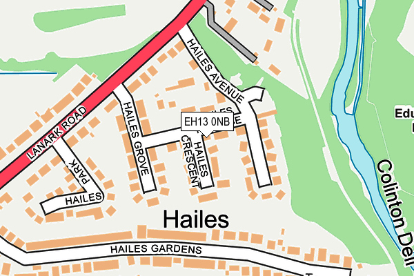EH13 0NB map - OS OpenMap – Local (Ordnance Survey) EH13 0NB map - OS OpenMap – Local (Ordnance Survey)