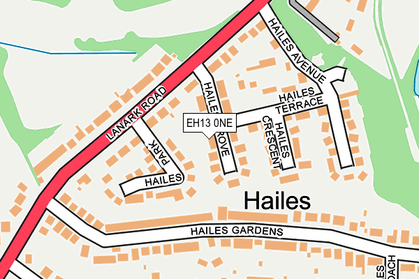 EH13 0NE map - OS OpenMap – Local (Ordnance Survey) EH13 0NE map - OS OpenMap – Local (Ordnance Survey)