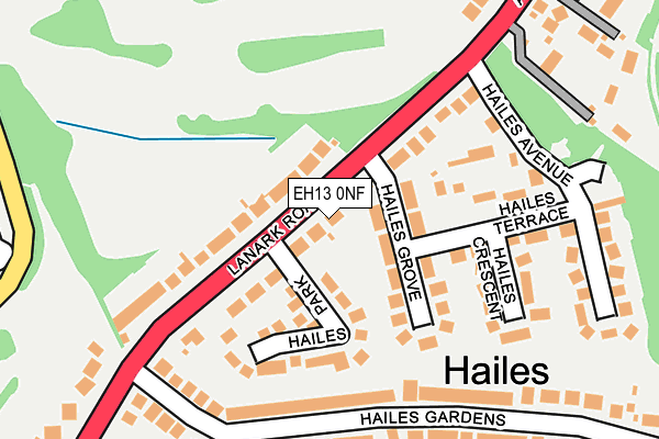 EH13 0NF map - OS OpenMap – Local (Ordnance Survey) EH13 0NF map - OS OpenMap – Local (Ordnance Survey)