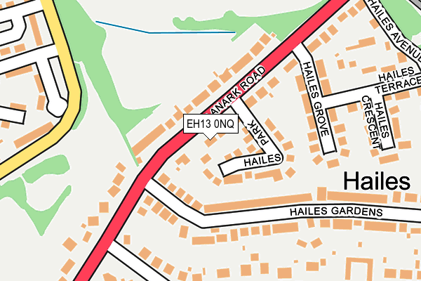 EH13 0NQ map - OS OpenMap – Local (Ordnance Survey) EH13 0NQ map - OS OpenMap – Local (Ordnance Survey)