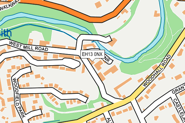 EH13 0NX map - OS OpenMap – Local (Ordnance Survey) EH13 0NX map - OS OpenMap – Local (Ordnance Survey)