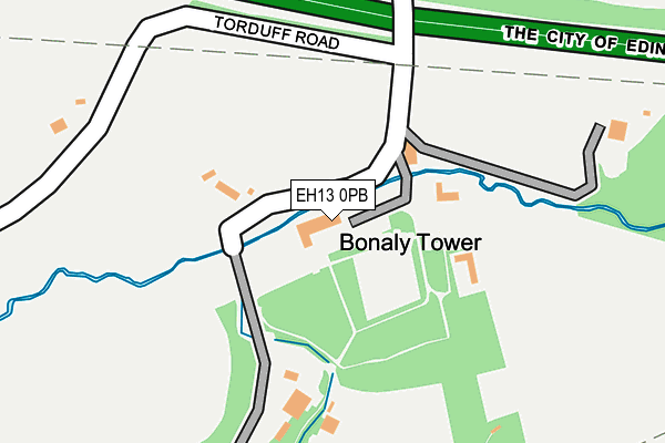 EH13 0PB map - OS OpenMap – Local (Ordnance Survey) EH13 0PB map - OS OpenMap – Local (Ordnance Survey)