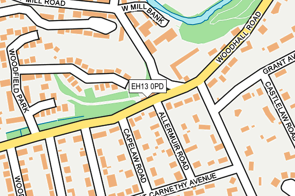 EH13 0PD map - OS OpenMap – Local (Ordnance Survey) EH13 0PD map - OS OpenMap – Local (Ordnance Survey)