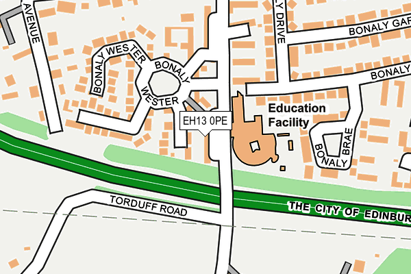 EH13 0PE map - OS OpenMap – Local (Ordnance Survey) EH13 0PE map - OS OpenMap – Local (Ordnance Survey)