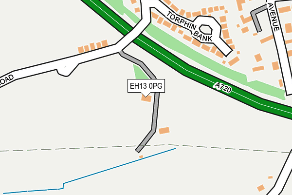EH13 0PG map - OS OpenMap – Local (Ordnance Survey) EH13 0PG map - OS OpenMap – Local (Ordnance Survey)