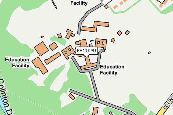 EH13 0PU map - OS OpenMap – Local (Ordnance Survey) EH13 0PU map - OS OpenMap – Local (Ordnance Survey)