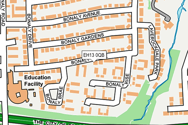 EH13 0QB map - OS OpenMap – Local (Ordnance Survey) EH13 0QB map - OS OpenMap – Local (Ordnance Survey)