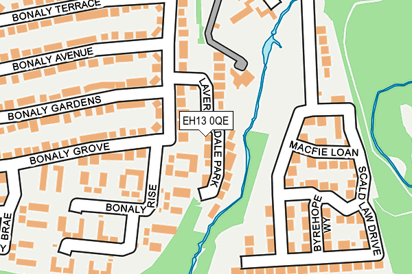 EH13 0QE map - OS OpenMap – Local (Ordnance Survey) EH13 0QE map - OS OpenMap – Local (Ordnance Survey)