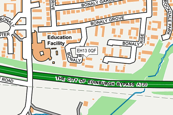 EH13 0QF map - OS OpenMap – Local (Ordnance Survey) EH13 0QF map - OS OpenMap – Local (Ordnance Survey)