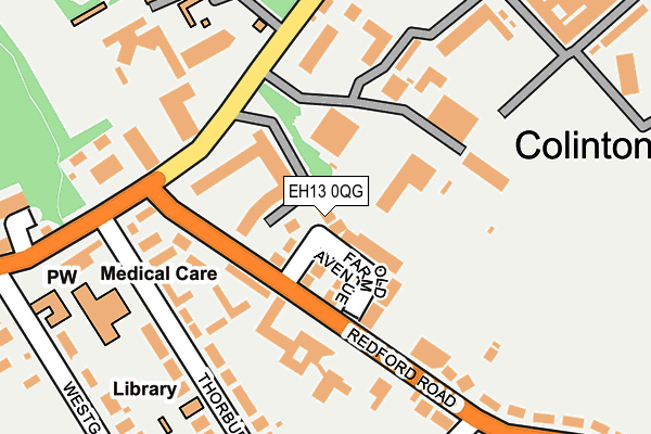 EH13 0QG map - OS OpenMap – Local (Ordnance Survey) EH13 0QG map - OS OpenMap – Local (Ordnance Survey)