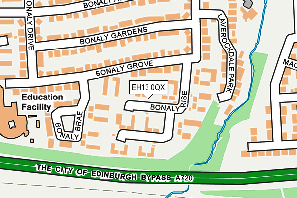 EH13 0QX map - OS OpenMap – Local (Ordnance Survey) EH13 0QX map - OS OpenMap – Local (Ordnance Survey)