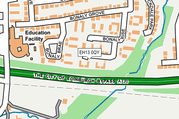 EH13 0QY map - OS OpenMap – Local (Ordnance Survey) EH13 0QY map - OS OpenMap – Local (Ordnance Survey)