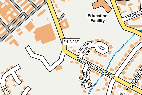 EH13 9AF map - OS OpenMap – Local (Ordnance Survey) EH13 9AF map - OS OpenMap – Local (Ordnance Survey)