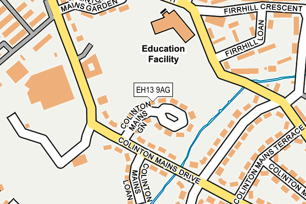 EH13 9AG map - OS OpenMap – Local (Ordnance Survey) EH13 9AG map - OS OpenMap – Local (Ordnance Survey)