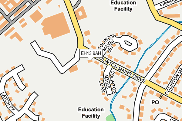 EH13 9AH map - OS OpenMap – Local (Ordnance Survey) EH13 9AH map - OS OpenMap – Local (Ordnance Survey)