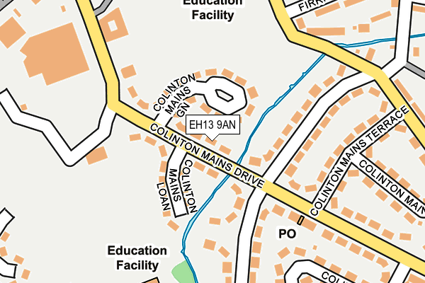 EH13 9AN map - OS OpenMap – Local (Ordnance Survey) EH13 9AN map - OS OpenMap – Local (Ordnance Survey)