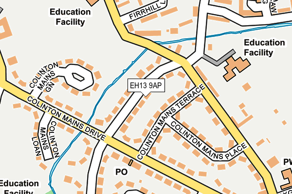 EH13 9AP map - OS OpenMap – Local (Ordnance Survey) EH13 9AP map - OS OpenMap – Local (Ordnance Survey)