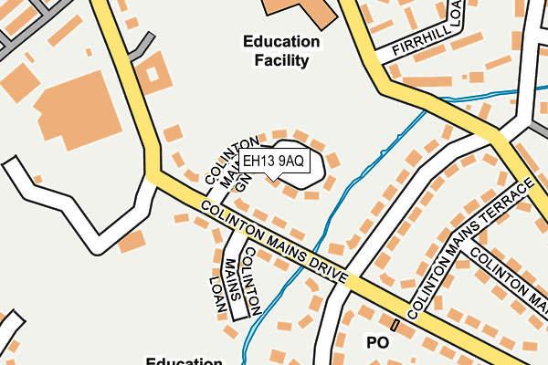 EH13 9AQ map - OS OpenMap – Local (Ordnance Survey) EH13 9AQ map - OS OpenMap – Local (Ordnance Survey)