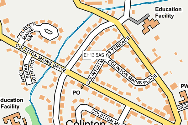 EH13 9AS map - OS OpenMap – Local (Ordnance Survey) EH13 9AS map - OS OpenMap – Local (Ordnance Survey)