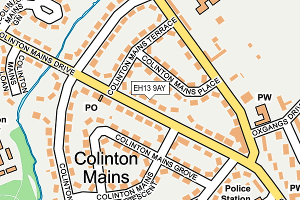EH13 9AY map - OS OpenMap – Local (Ordnance Survey) EH13 9AY map - OS OpenMap – Local (Ordnance Survey)