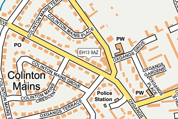 EH13 9AZ map - OS OpenMap – Local (Ordnance Survey) EH13 9AZ map - OS OpenMap – Local (Ordnance Survey)