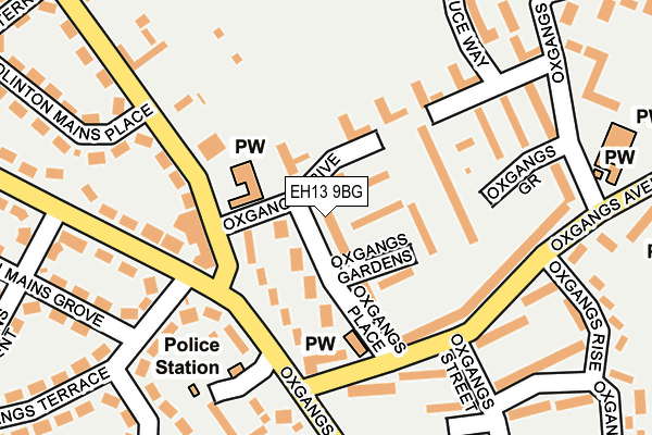 EH13 9BG map - OS OpenMap – Local (Ordnance Survey) EH13 9BG map - OS OpenMap – Local (Ordnance Survey)