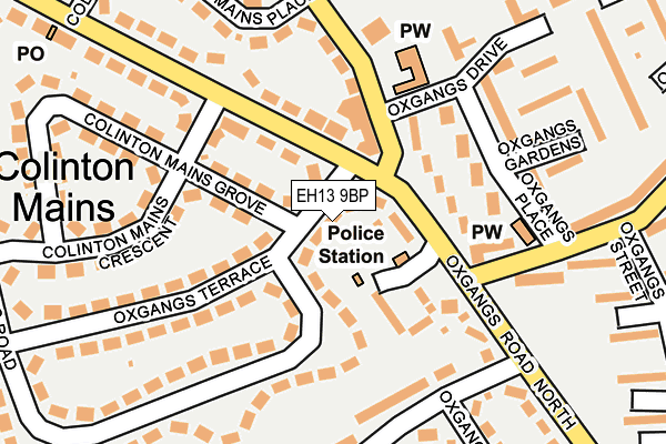 EH13 9BP map - OS OpenMap – Local (Ordnance Survey) EH13 9BP map - OS OpenMap – Local (Ordnance Survey)