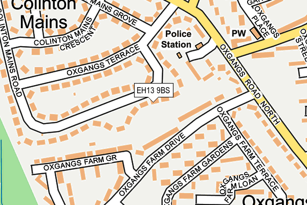 EH13 9BS map - OS OpenMap – Local (Ordnance Survey) EH13 9BS map - OS OpenMap – Local (Ordnance Survey)