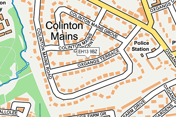 EH13 9BZ map - OS OpenMap – Local (Ordnance Survey) EH13 9BZ map - OS OpenMap – Local (Ordnance Survey)