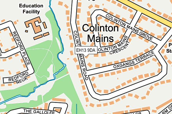EH13 9DA map - OS OpenMap – Local (Ordnance Survey) EH13 9DA map - OS OpenMap – Local (Ordnance Survey)