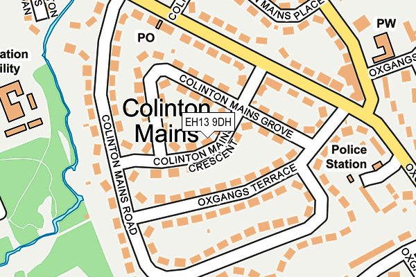 EH13 9DH map - OS OpenMap – Local (Ordnance Survey) EH13 9DH map - OS OpenMap – Local (Ordnance Survey)