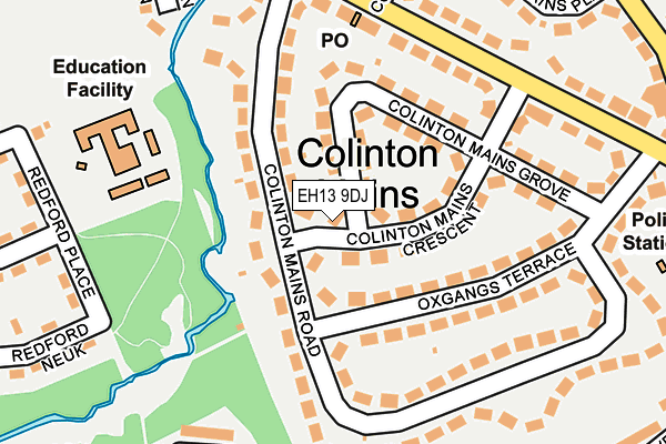 EH13 9DJ map - OS OpenMap – Local (Ordnance Survey) EH13 9DJ map - OS OpenMap – Local (Ordnance Survey)